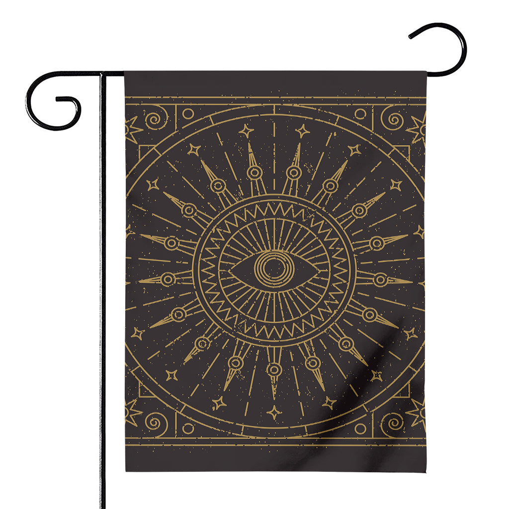 Sun All Seeing Eye Print House Flag