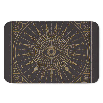 Sun All Seeing Eye Print Indoor Door Mat