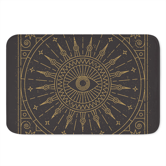 Sun All Seeing Eye Print Indoor Door Mat