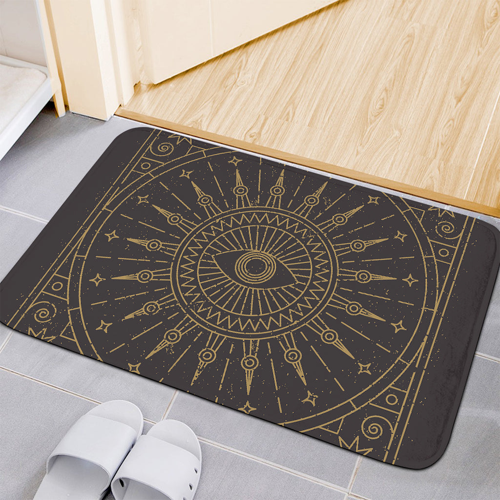 Sun All Seeing Eye Print Indoor Door Mat