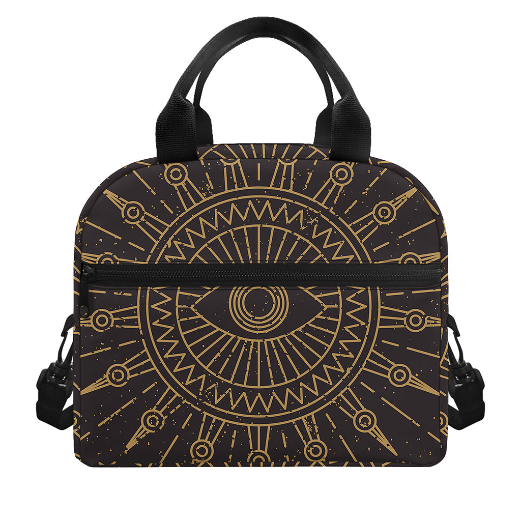 Sun All Seeing Eye Print Insulated Lunch Bag