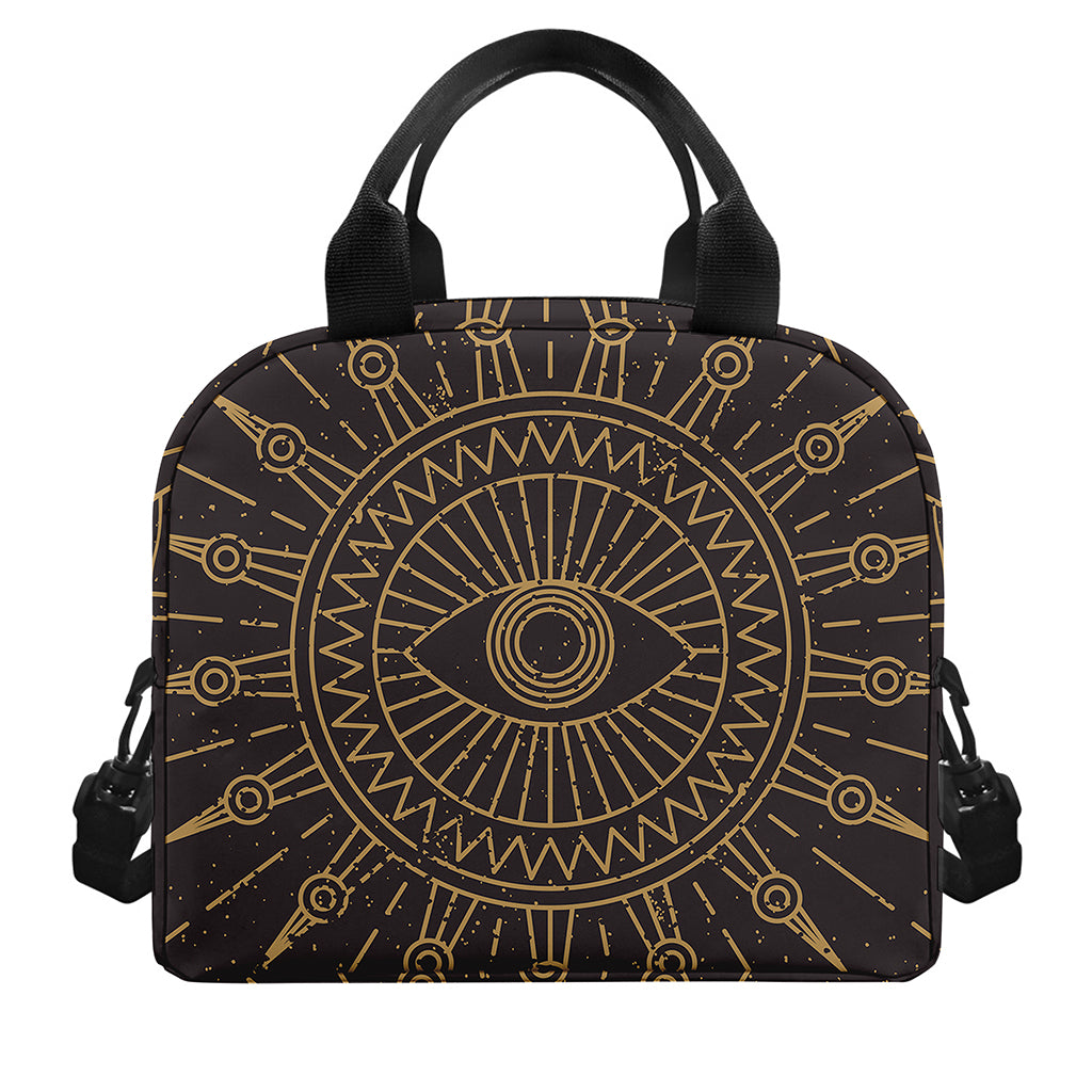 Sun All Seeing Eye Print Insulated Lunch Bag