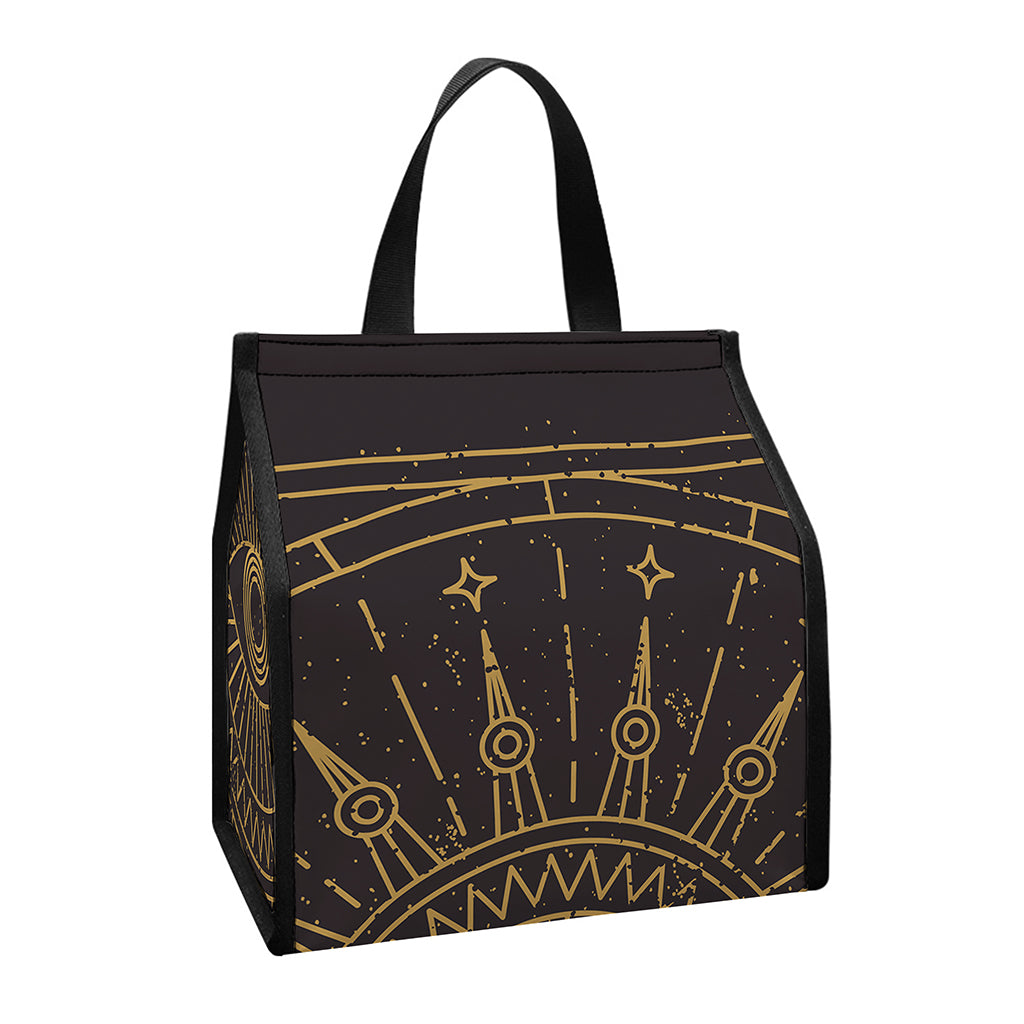 Sun All Seeing Eye Print Insulated Lunch Tote