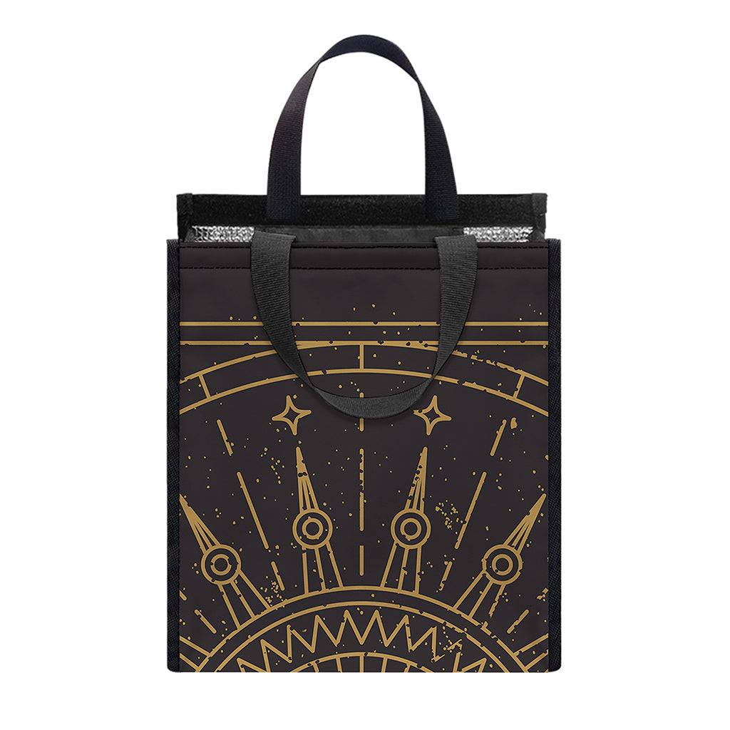 Sun All Seeing Eye Print Insulated Lunch Tote