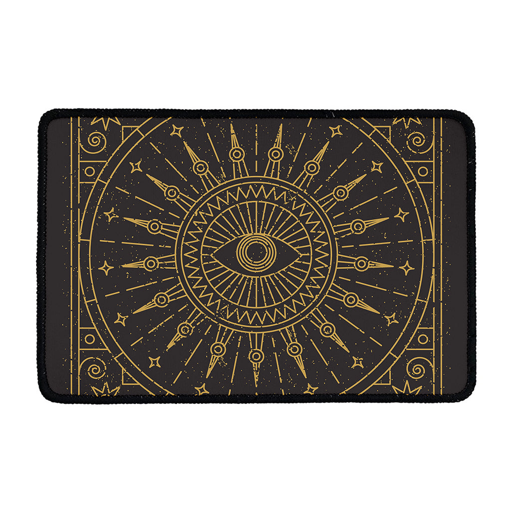Sun All Seeing Eye Print Kitchen Mat