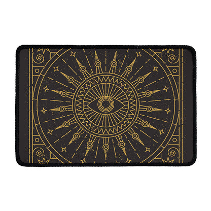 Sun All Seeing Eye Print Kitchen Mat