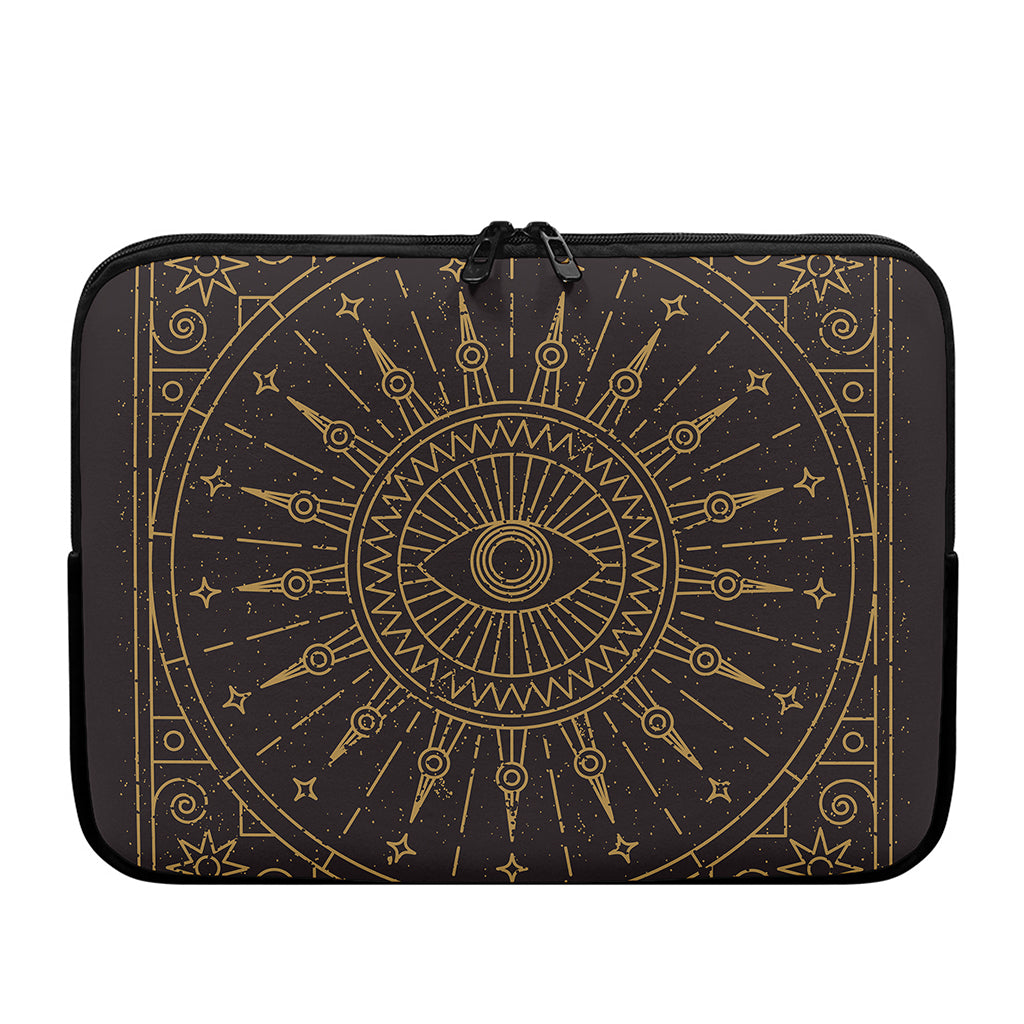 Sun All Seeing Eye Print Laptop Sleeve