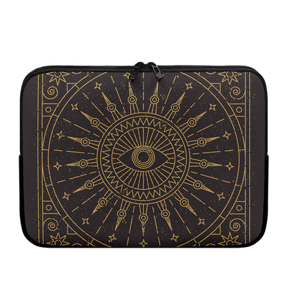 Sun All Seeing Eye Print Laptop Sleeve