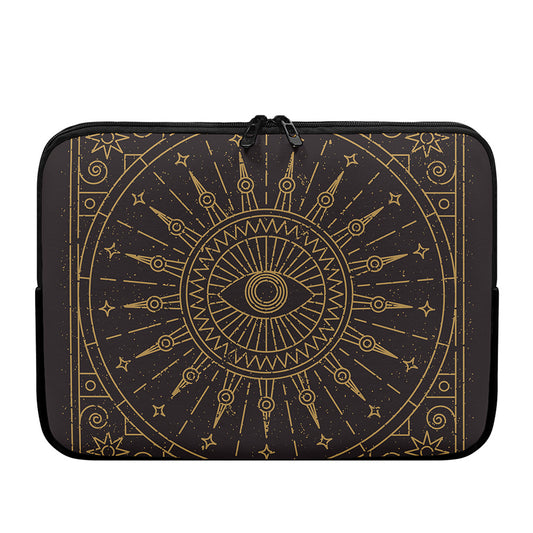 Sun All Seeing Eye Print Laptop Sleeve