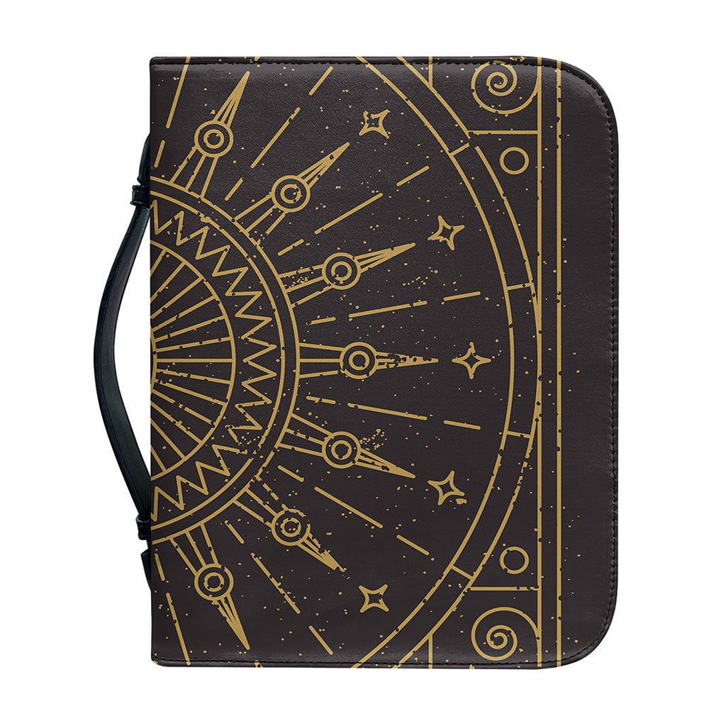 Sun All Seeing Eye Print Leather Bible Cover