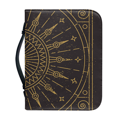 Sun All Seeing Eye Print Leather Bible Cover