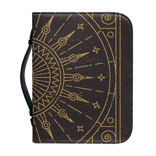 Sun All Seeing Eye Print Leather Bible Cover