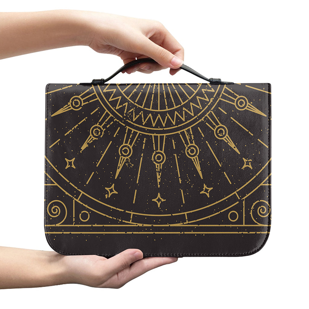 Sun All Seeing Eye Print Leather Bible Cover