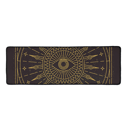 Sun All Seeing Eye Print Long Kitchen Mat