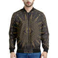 Sun All Seeing Eye Print Men's Bomber Jacket