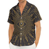 Sun All Seeing Eye Print Men's Deep V-Neck Shirt