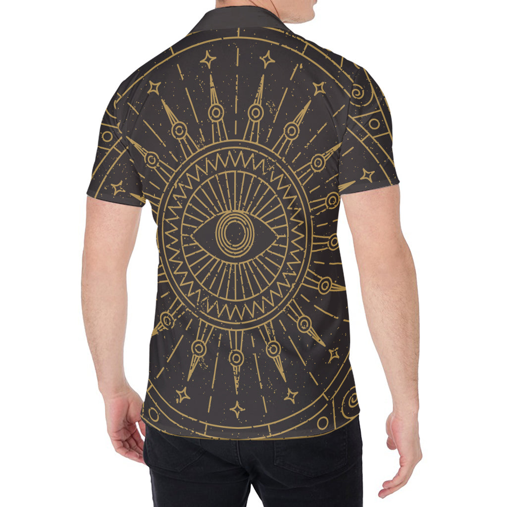 Sun All Seeing Eye Print Men's Shirt
