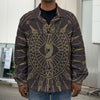 Sun All Seeing Eye Print Men's Shirt Jacket