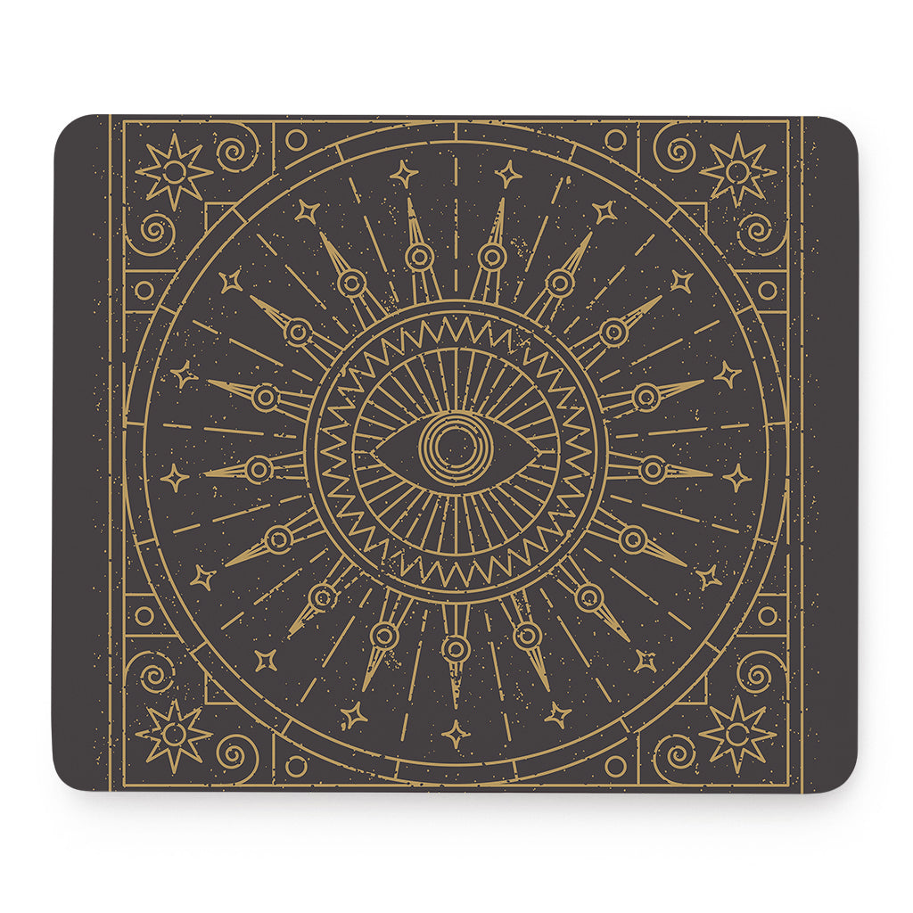 Sun All Seeing Eye Print Mouse Pad