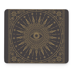 Sun All Seeing Eye Print Mouse Pad