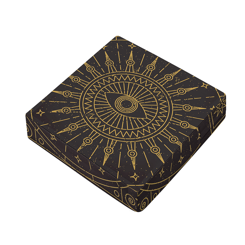 Sun All Seeing Eye Print Outdoor Seat Cushion Cover