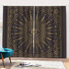 Sun All Seeing Eye Print Pencil Pleat Curtains