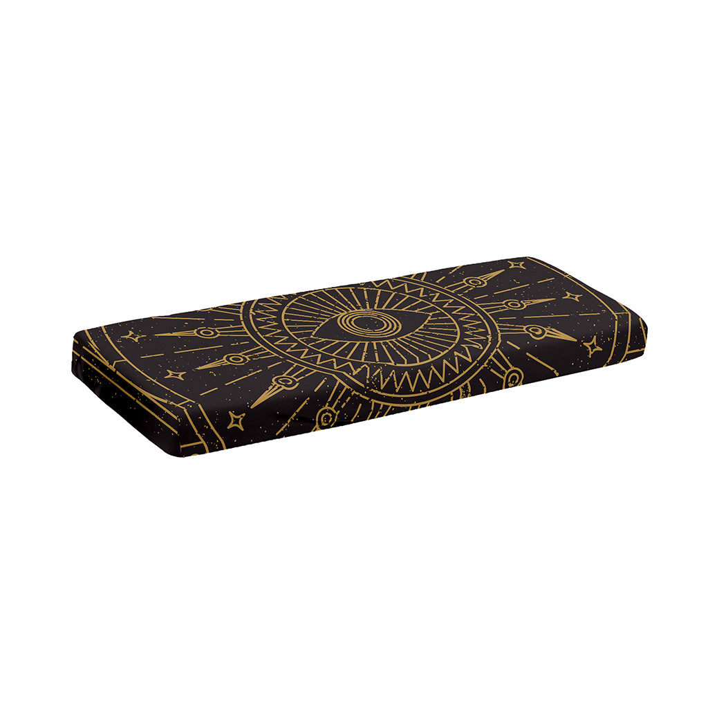 Sun All Seeing Eye Print Piano Keyboard Cover