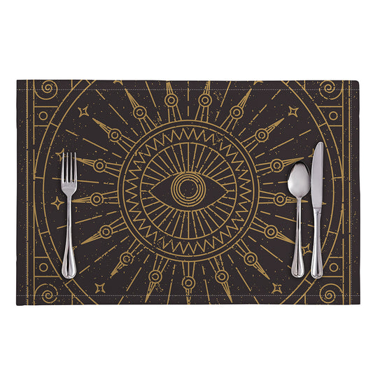 Sun All Seeing Eye Print Placemat