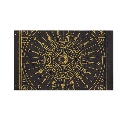 Sun All Seeing Eye Print Polyester Flag