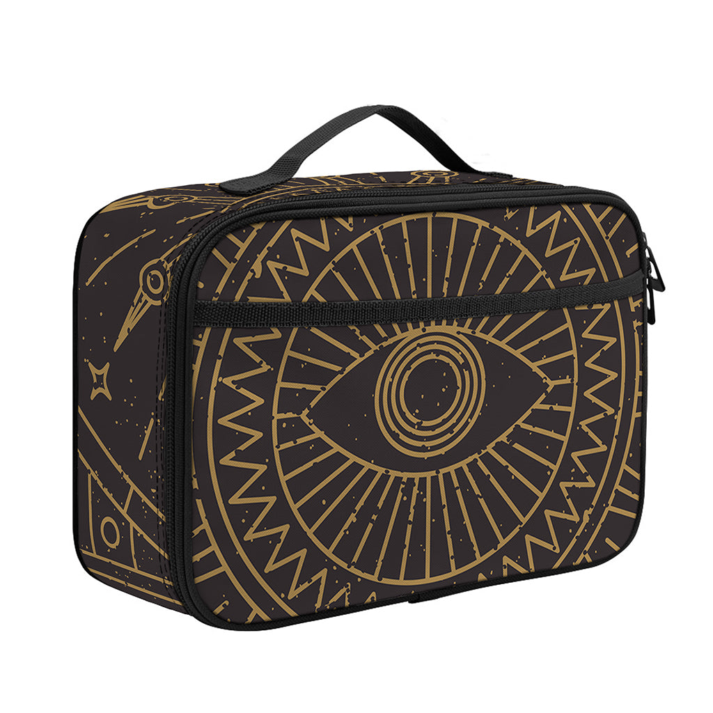 Sun All Seeing Eye Print Portable Lunch Bag