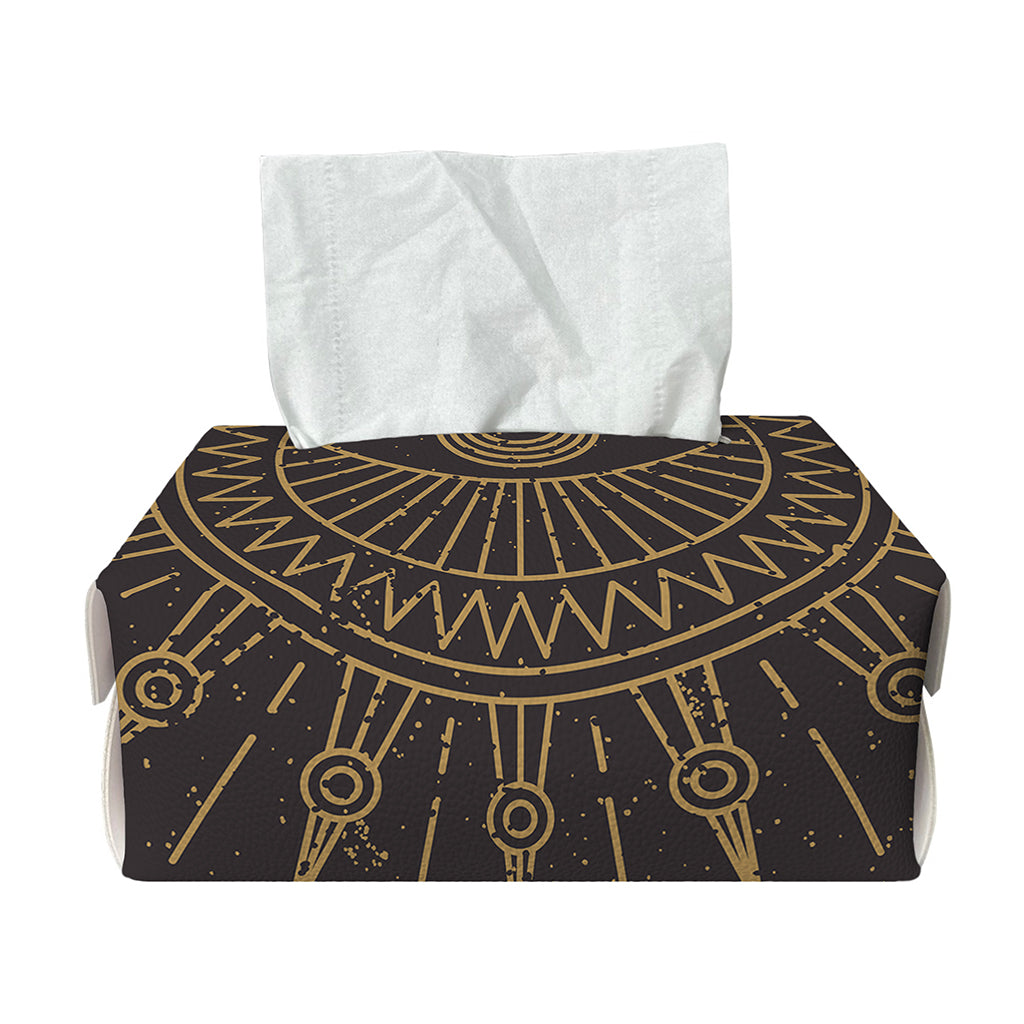 Sun All Seeing Eye Print Rectangle Tissue Box Cover