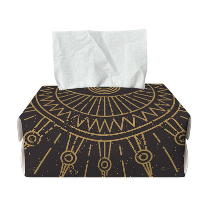 Sun All Seeing Eye Print Rectangle Tissue Box Cover