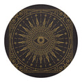Sun All Seeing Eye Print Round Blanket