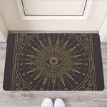 Sun All Seeing Eye Print Rubber Doormat
