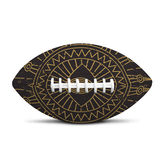 Sun All Seeing Eye Print Rugby Ball