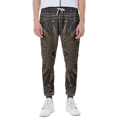 Sun All Seeing Eye Print Scuba Joggers
