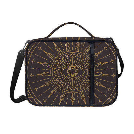 Sun All Seeing Eye Print Shoulder Strap Bible Bag