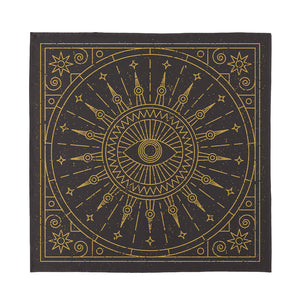 Sun All Seeing Eye Print Silk Bandana