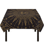 Sun All Seeing Eye Print Tablecloth