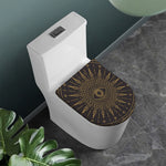 Sun All Seeing Eye Print Toilet Lid Cover