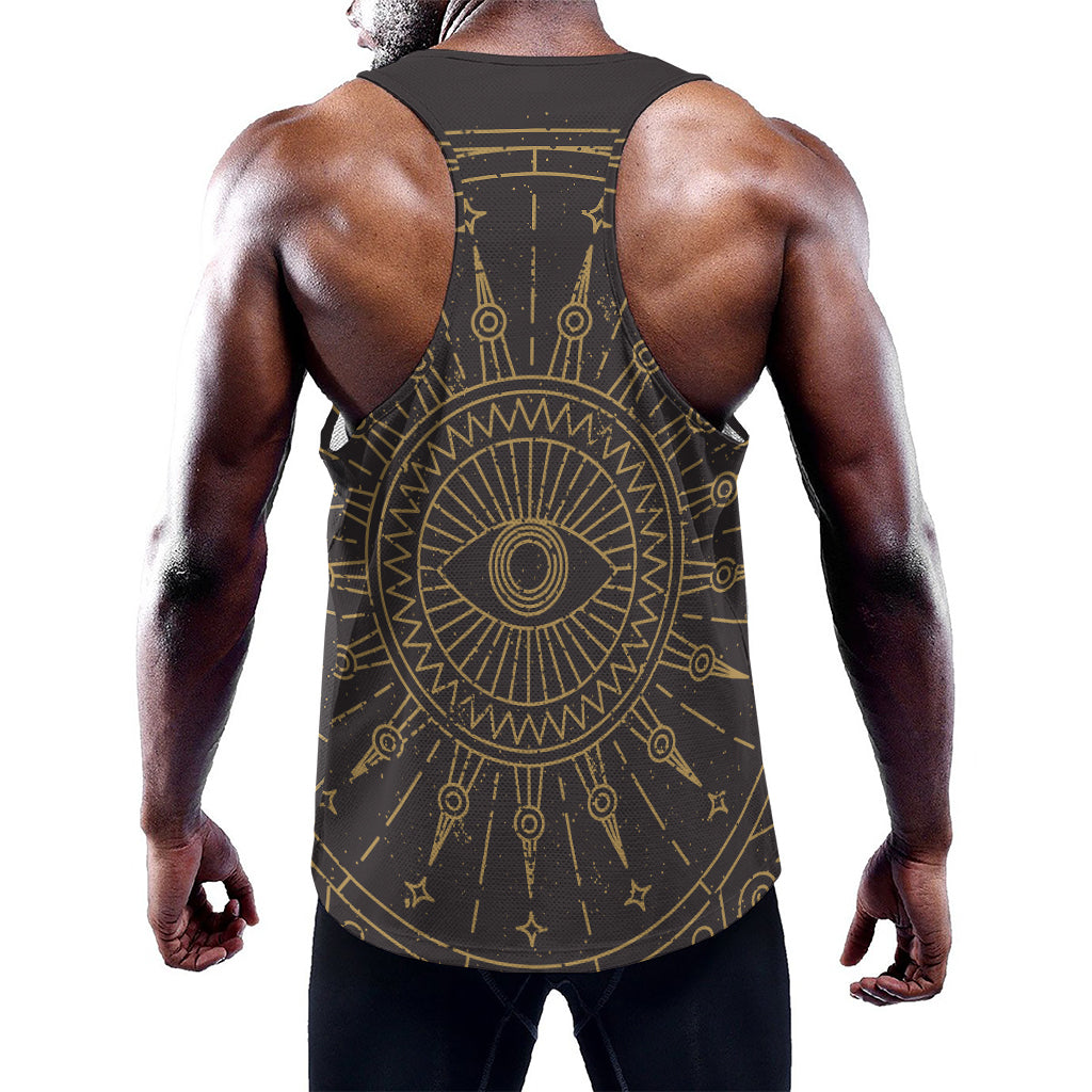 Sun All Seeing Eye Print Training Tank Top