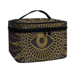 Sun All Seeing Eye Print Travel Makeup Bag