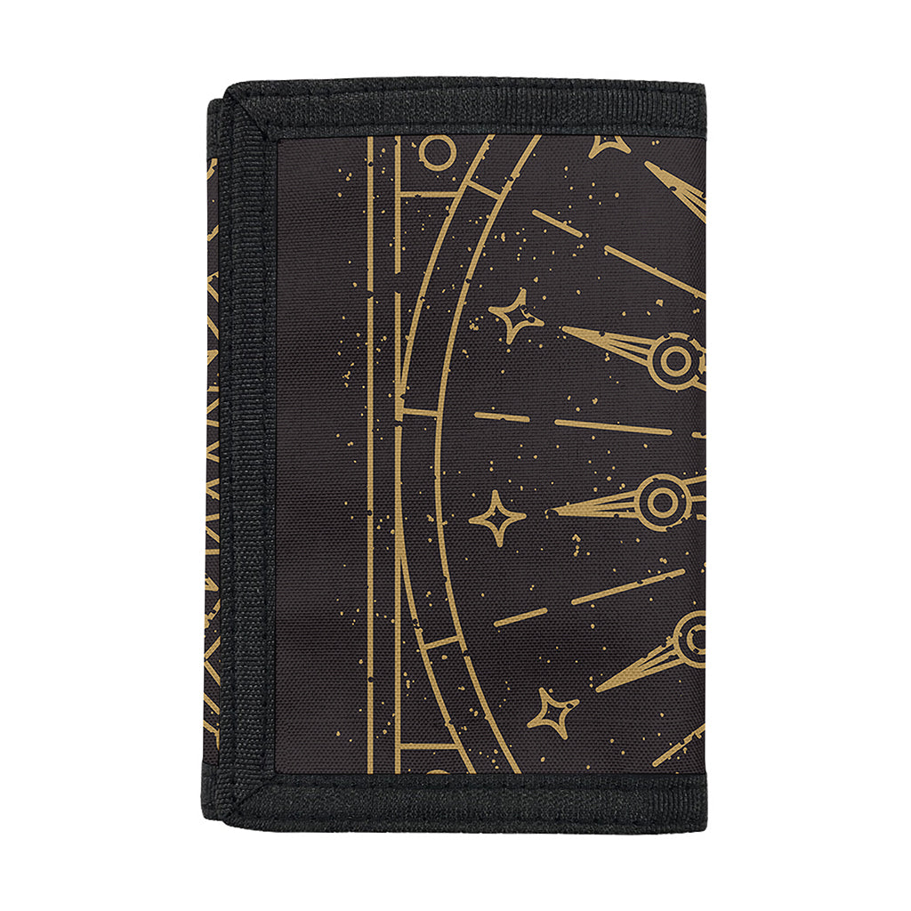 Sun All Seeing Eye Print Trifold Wallet