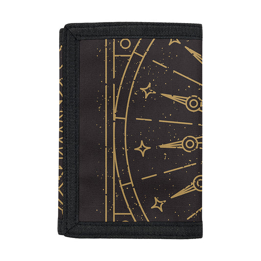 Sun All Seeing Eye Print Trifold Wallet