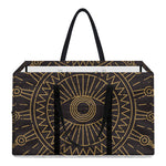 Sun All Seeing Eye Print Utility Tote Bag