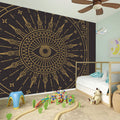 Sun All Seeing Eye Print Wall Sticker