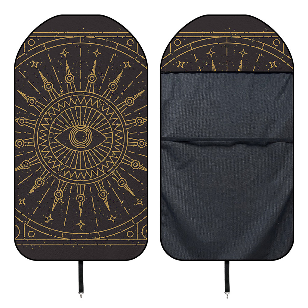 Sun All Seeing Eye Print Waterproof Car Seat Cover
