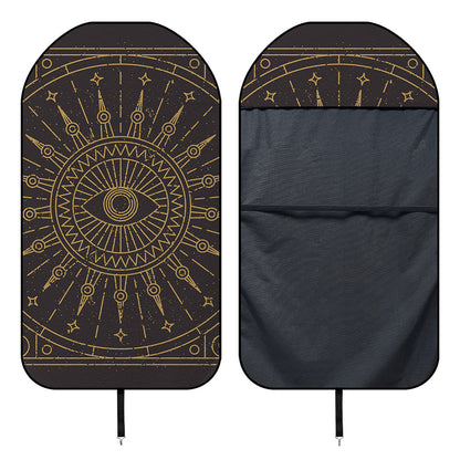 Sun All Seeing Eye Print Waterproof Car Seat Cover