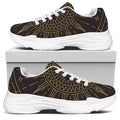 Sun All Seeing Eye Print White Chunky Shoes