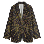 Sun All Seeing Eye Print Women's Blazer